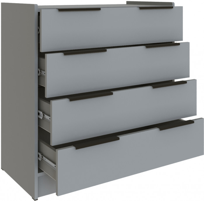 Комод для спальни Мадрид (0,85), Камень серый