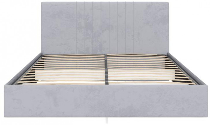 Кровать с латами Соло 140*200, Серый