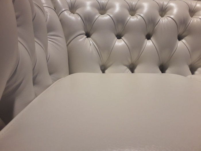 Диван Честер 3- х местный, белый