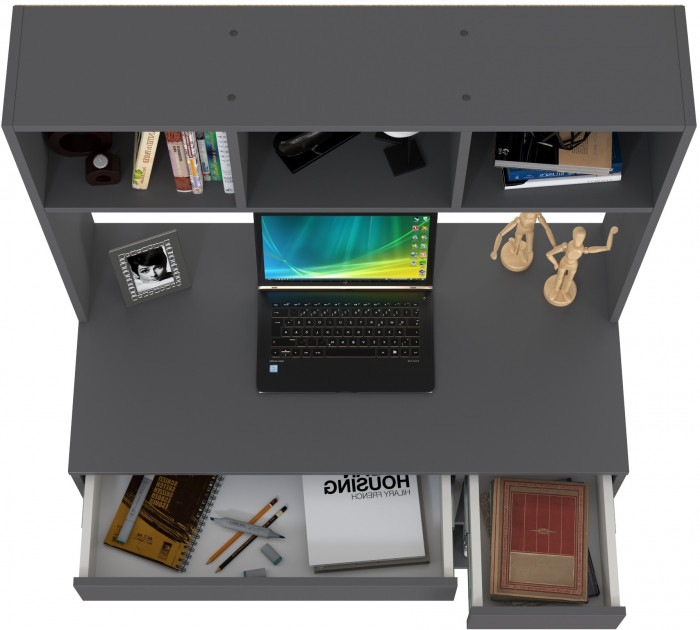 компьютерный стол Комфорт 12.77F, тёмно-серый