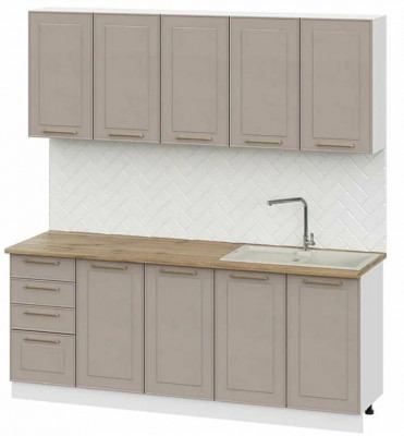 кухня Милена 2,0м белый/макиато