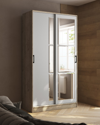 Шкаф-купе Стиль-2 1200, Дуб крафт серый/Камень серый