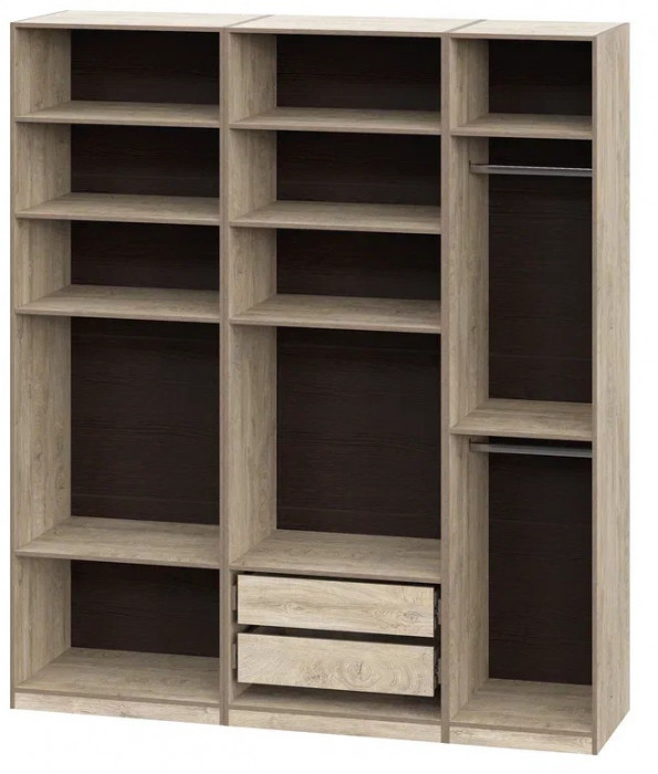 Шкаф без фасадов Этна 2 м. Комплект 4