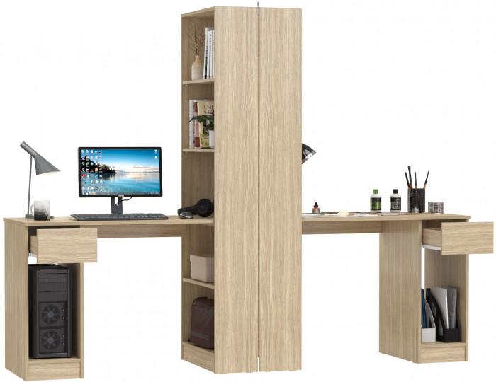 Лайт Шкаф комбинированный 10.01 + 10.01, цвет плэйн, ШхГхВ 230,6х58,2х179 см., универсальная сборка(обязательно крепление к стене)