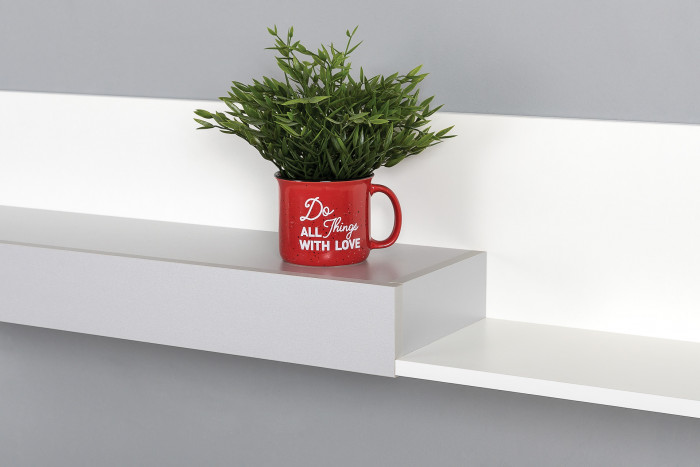 Торонто 12.149 Стол + 13.321 Комод + 16.475 Полка, белый шагрень/стальной серый