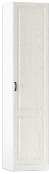 Ливерпуль Шкаф-пенал, ясень ваниль/белый