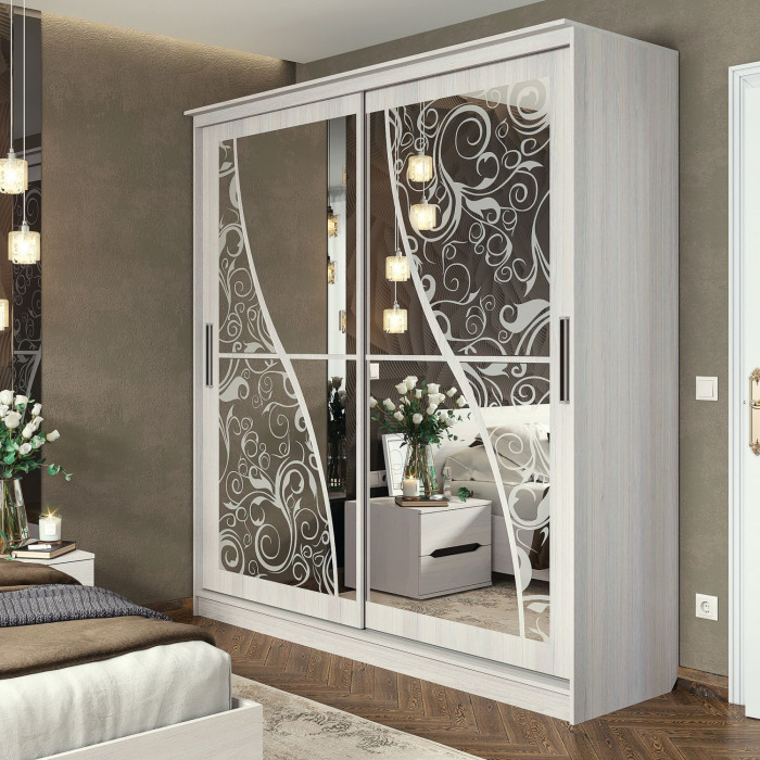 Шкаф-купе Олимп 2 (2000*2200*650) анкор/анкор