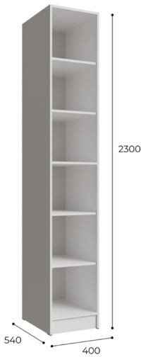 Шкаф Мадрид (0,4) белый