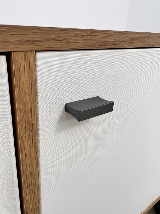 Тумба ТВ Парус-10 дуб крафт золотой/карбон фарфор