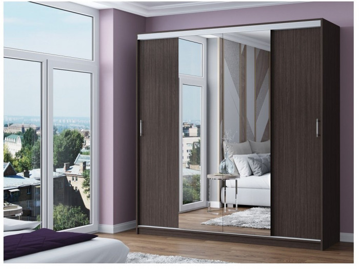 Шкаф-купе Альянс-3 ЛДСП (Ясень шимо светлый)