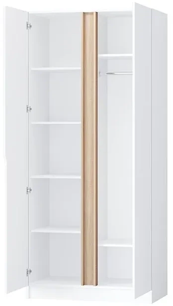 Гермес Шкаф 1000, Белый древесный