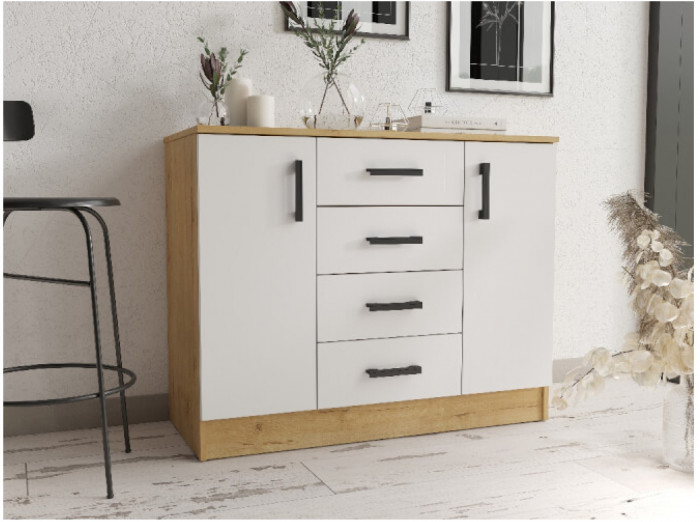 Комод К1000-2Д (Ясень шимо темный / светлый)