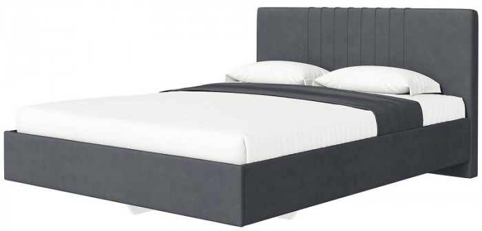 Кровать с латами Соло 140*200, Графит