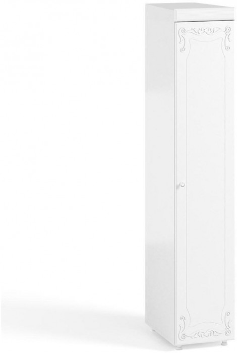 Шкаф-пенал 1дв. (гл.410) Италия ИТ-28 белое дерево