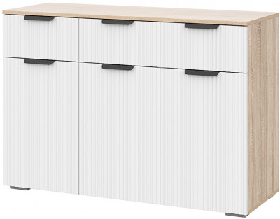 Комод Норд Line КМ03-1200, Дуб сонома, Софт пломбир