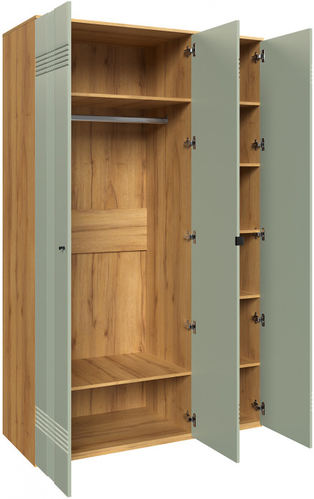Шкаф распашной трехдверный Вега Саксония