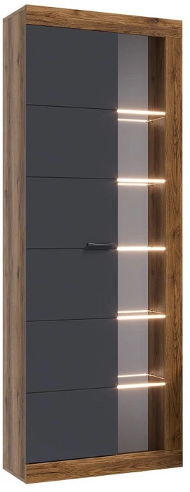 Прага Модульная Гостиная, вариант №4, Дуб Делано/Графит