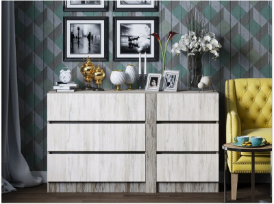 Комод Берк-12 (Артвуд темный, Артвуд светлый)