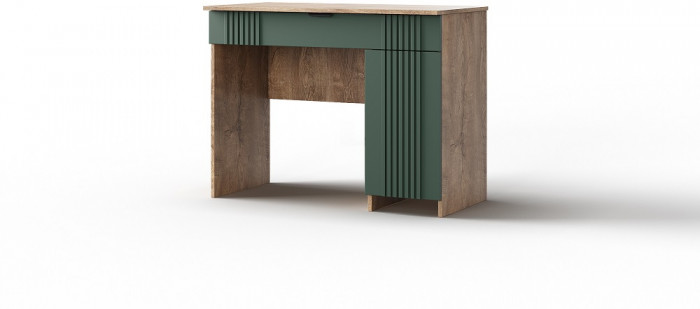 Стол туалетный "Герта" - Дуб канзас/Зеленый матовый