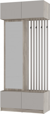 Прихожая "Багира" ПР-03 Дуб смоки/Кашемир