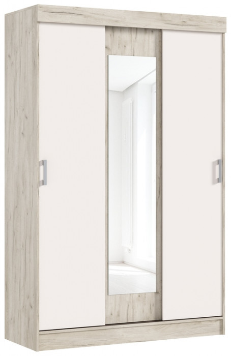 Шкаф-купе Бася, Крафт серый/Кашемир