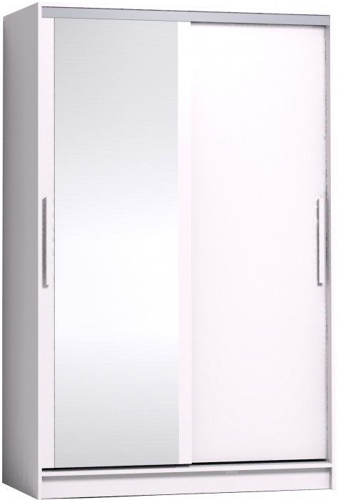 Шкаф-купе с зеркалом Strike 1350 Белый
