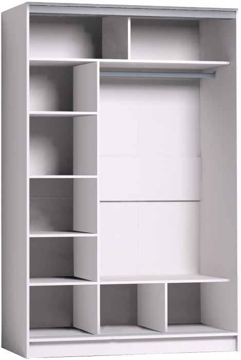 Шкаф-купе с зеркалом Strike 1350 Белый