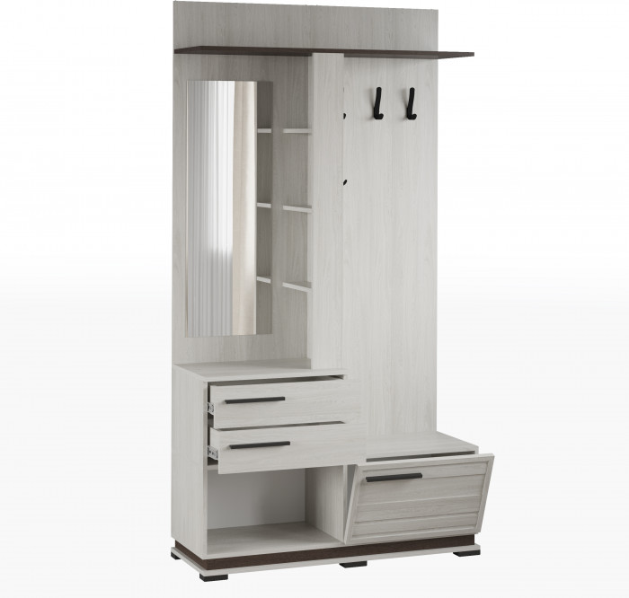 Модена Центральная секция МЦС-30, Ясень анкор светлый/венге