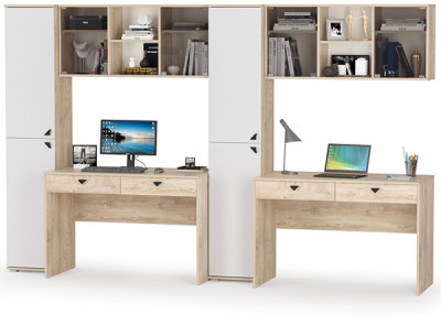 Бостон № 20, дуб эндгрейн элегантный/фасады МДФ милк рикамо софт