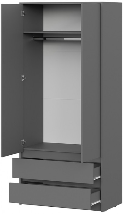 Шкаф Айден ШК06-900, Графит серый