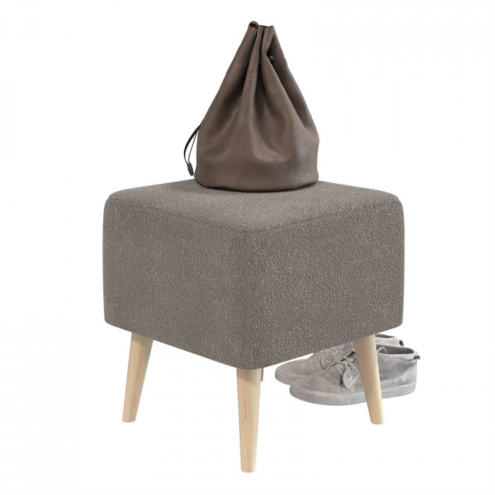 Банкетка 6-5133ТКВсерый Куби, ткань серая