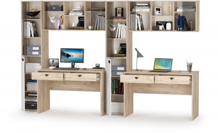 Бостон № 21, дуб эндгрейн элегантный/фасады МДФ милк рикамо софт