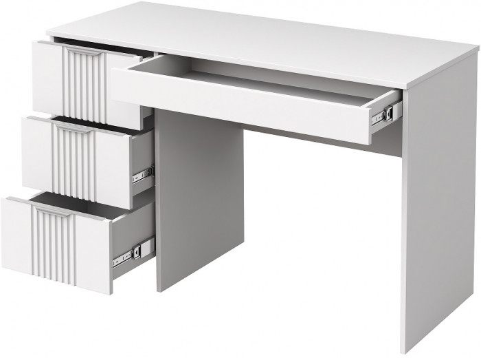 Стол письменный "Харди" - Белый текстурный/Ясень белый