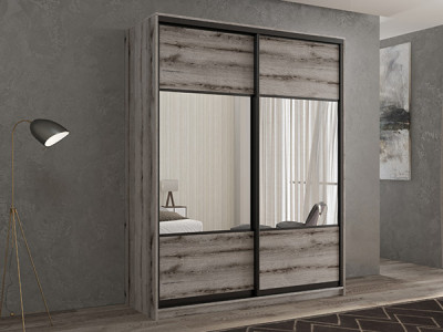 Шкаф-купе Кааппи 6 Эвок Окаменелый 100х45х230 см