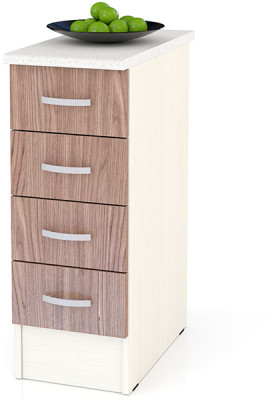 Кухня Мери ШН4Я300 Стол с 4 ящиками 30 см., дуб/ясень шимо тёмный