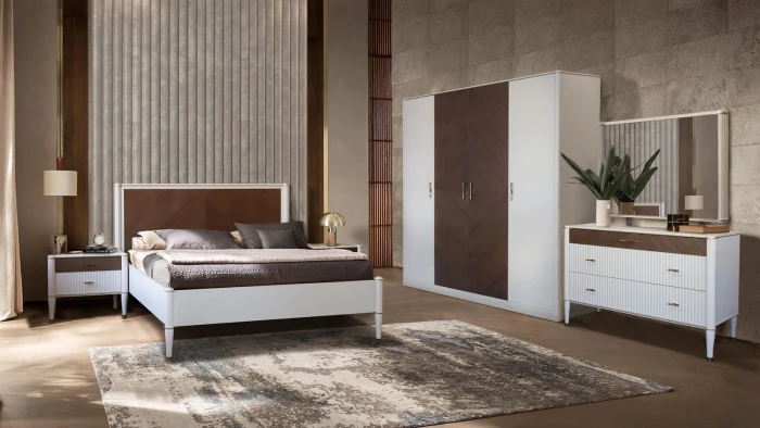 Комод с тремя ящиками "Тиволи" - Латте (лак)