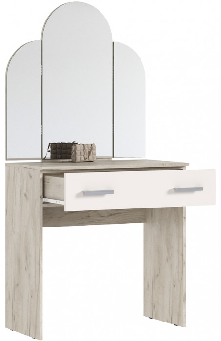 Модульная спальня Бася, Крафт серый/Кашемир