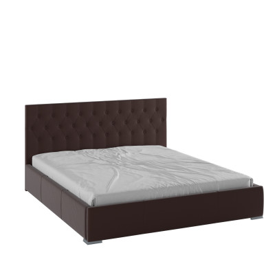 Октавия Кровать интерьерная 180 коричневый ромб, ортопед