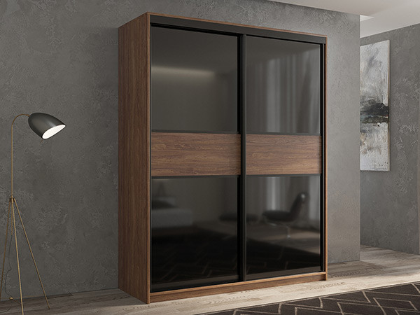 Шкаф-купе Кааппи 12 Морское Дерево Винтаж 120х60х230 см