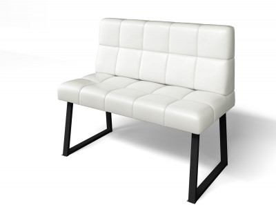 Кухонный диван Реал МД 1100 Милк/Черный муар