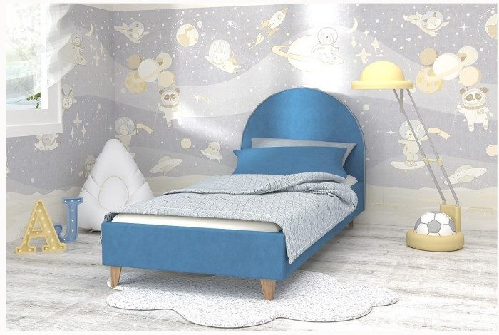 Кровать 0,8 арт.014 (Бежевый/Дуб Вотан)