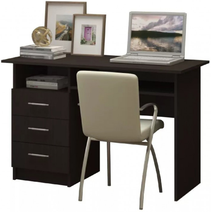 Стол письменный ПС-02 (с ящиками) (Венге / Ясень шимо светлый)