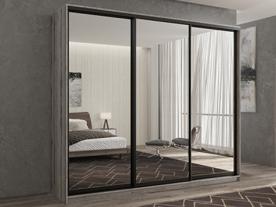 Шкаф-купе Кааппи 1 Эвок Окаменелый 270х60х230 см