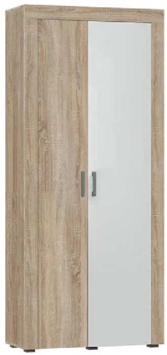 Модульная гостиная Ангара, композиция 3 (Сонома / Белый глянец)