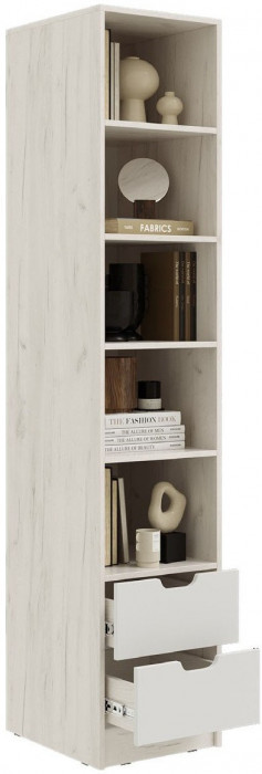 Модульная детская Юниор-4, композиция 1 (Шарли бриз, Крафт белый)