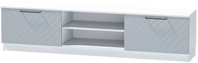 Тумба-2 под ТВ напольная "Иннэс-7", Белый/Монблан Р-826