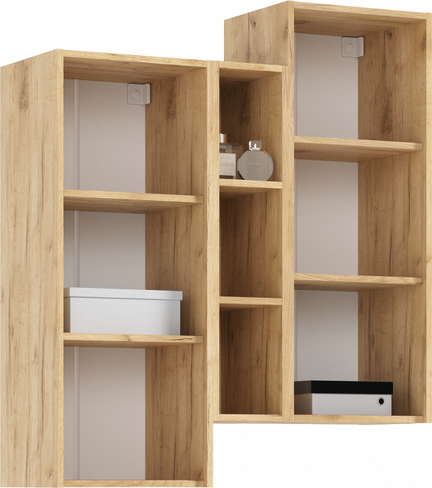 Флэш Модульная Гостиная, вариант №1, Браш графит/Дуб крафт