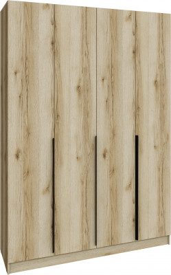 Шкаф Мадрид (1,6) с 6 ящ. внутри без зеркала, Дуб делано