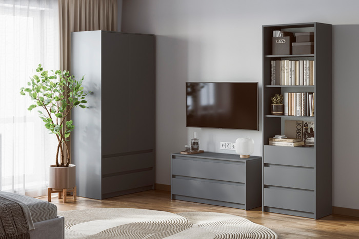 Тумба ТВ Айден ТБ06-1000, Серый графит