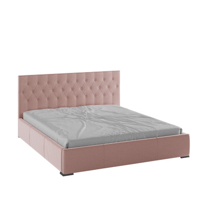 Октавия Кровать интерьерная 180 пыльная роза ромб, ПМ